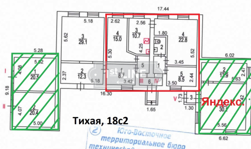 Аренда коммерческой недвижимости по адресу ЮВАО,  ул. Тихая, дом 18, строение 2, объявление №КН3029-a